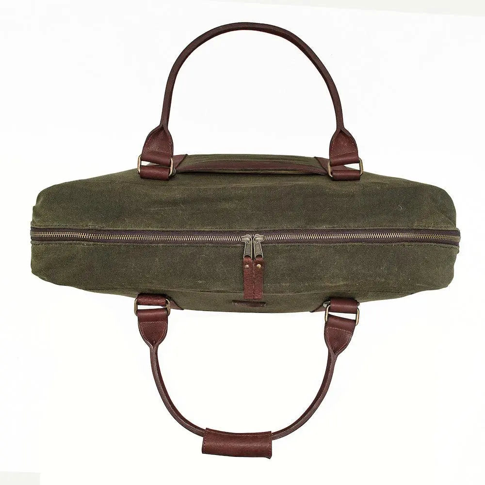 White Wing Waxed Canvas Large Cooler Mission Mercantile Leather Goods