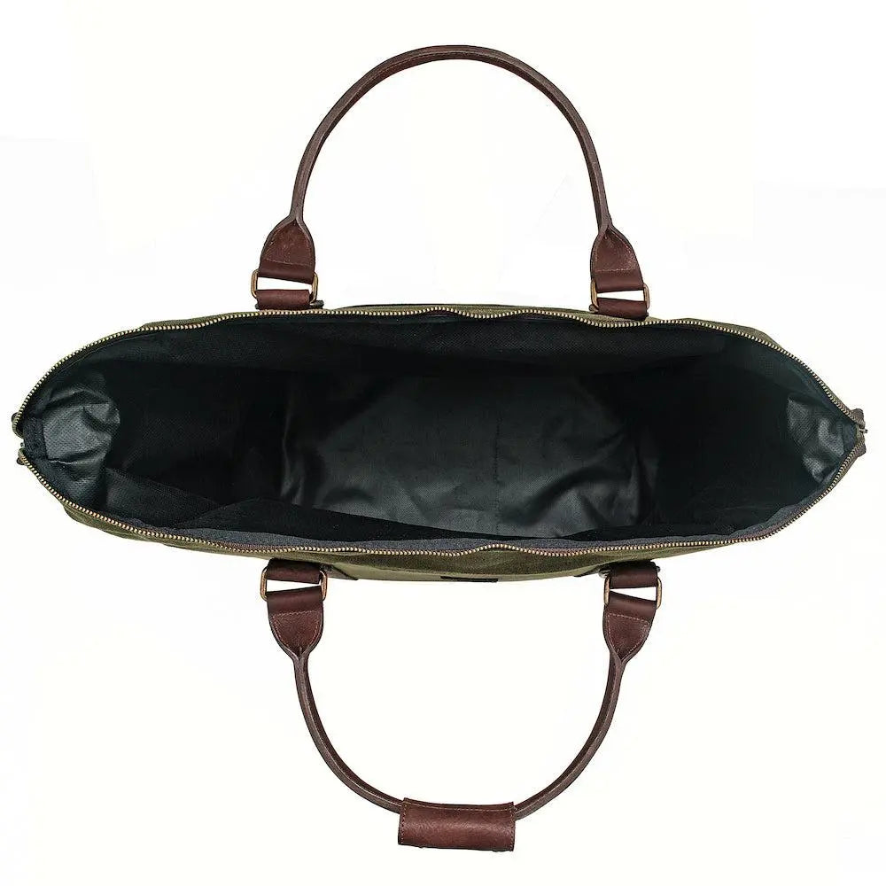 White Wing Waxed Canvas Large Cooler Mission Mercantile Leather Goods