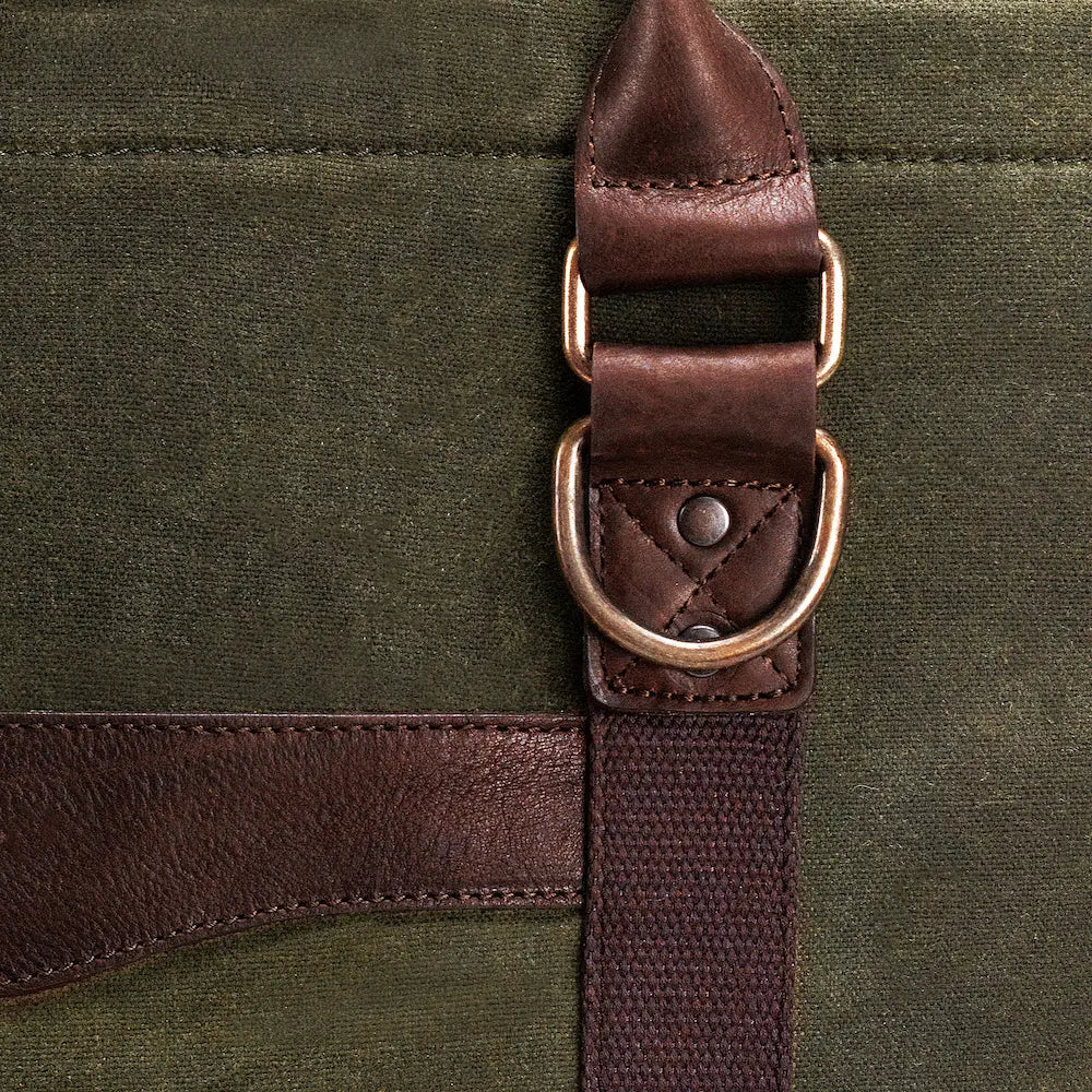 White Wing Waxed Canvas Large Cooler Mission Mercantile Leather Goods