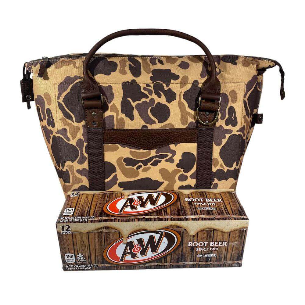 White Wing Waxed Canvas Large Cooler Mission Mercantile Leather Goods