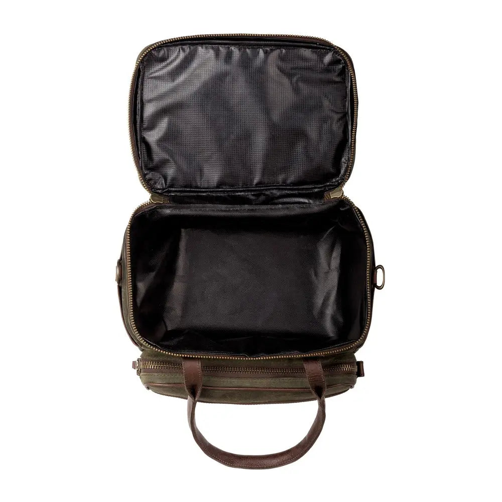 White Wing Waxed Canvas Scout Cooler Mission Mercantile Leather Goods