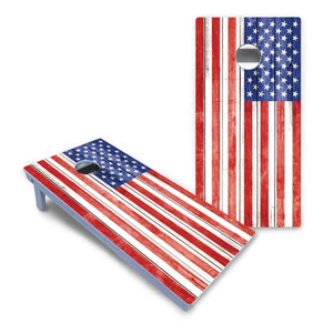 Whitewash Flag Cornhole Boards - All Weather Series Cornhole Solutions