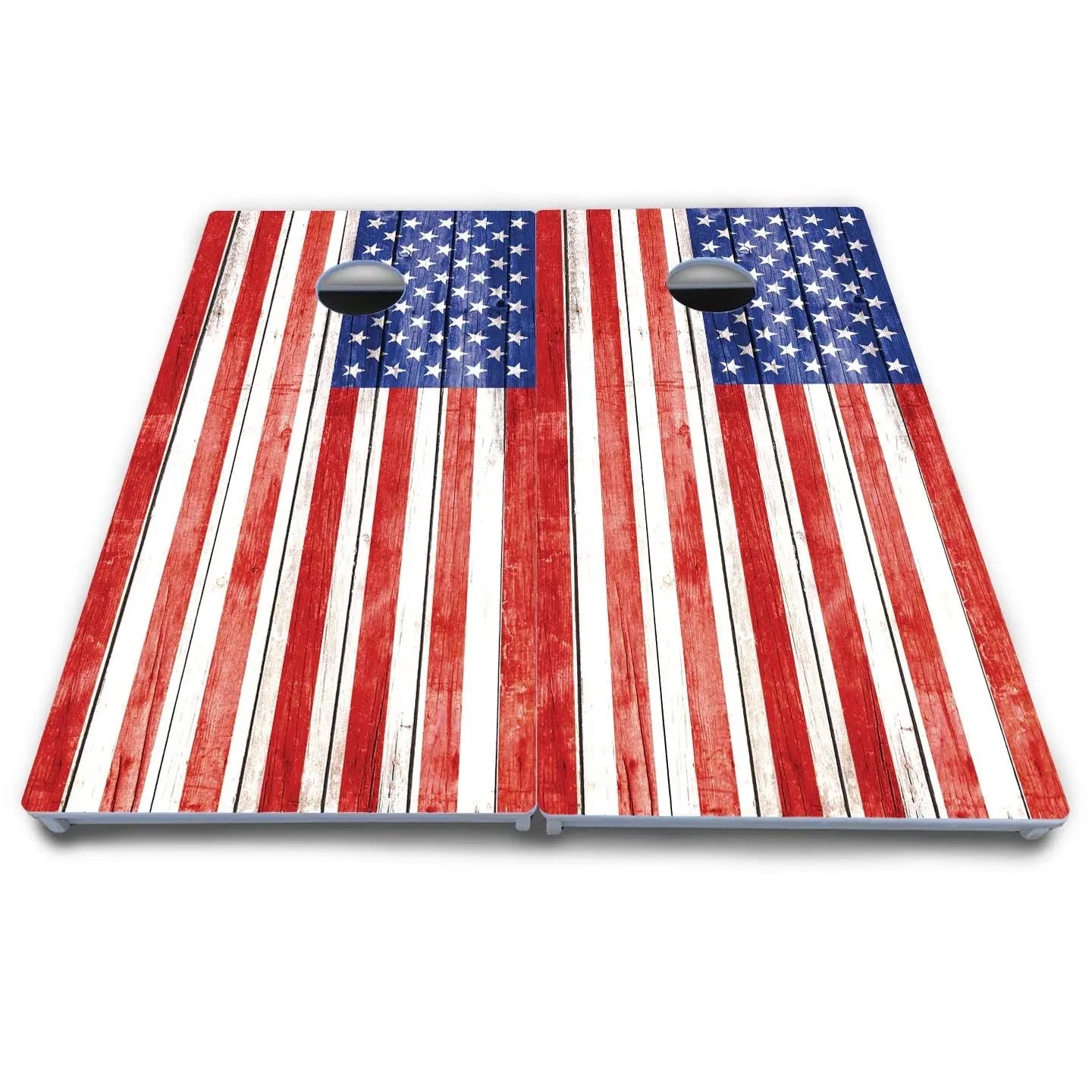 Whitewash Flag Cornhole Boards - All Weather Series Cornhole Solutions