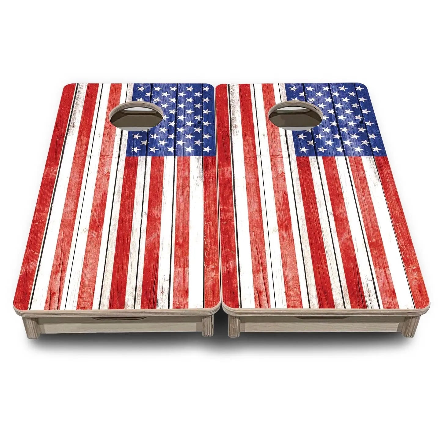 Whitewash Flag - Mini or Vacation Size Cornhole Boards Cornhole Solutions