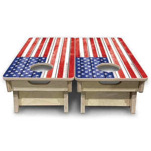 Whitewash Flag - Mini or Vacation Size Cornhole Boards Cornhole Solutions