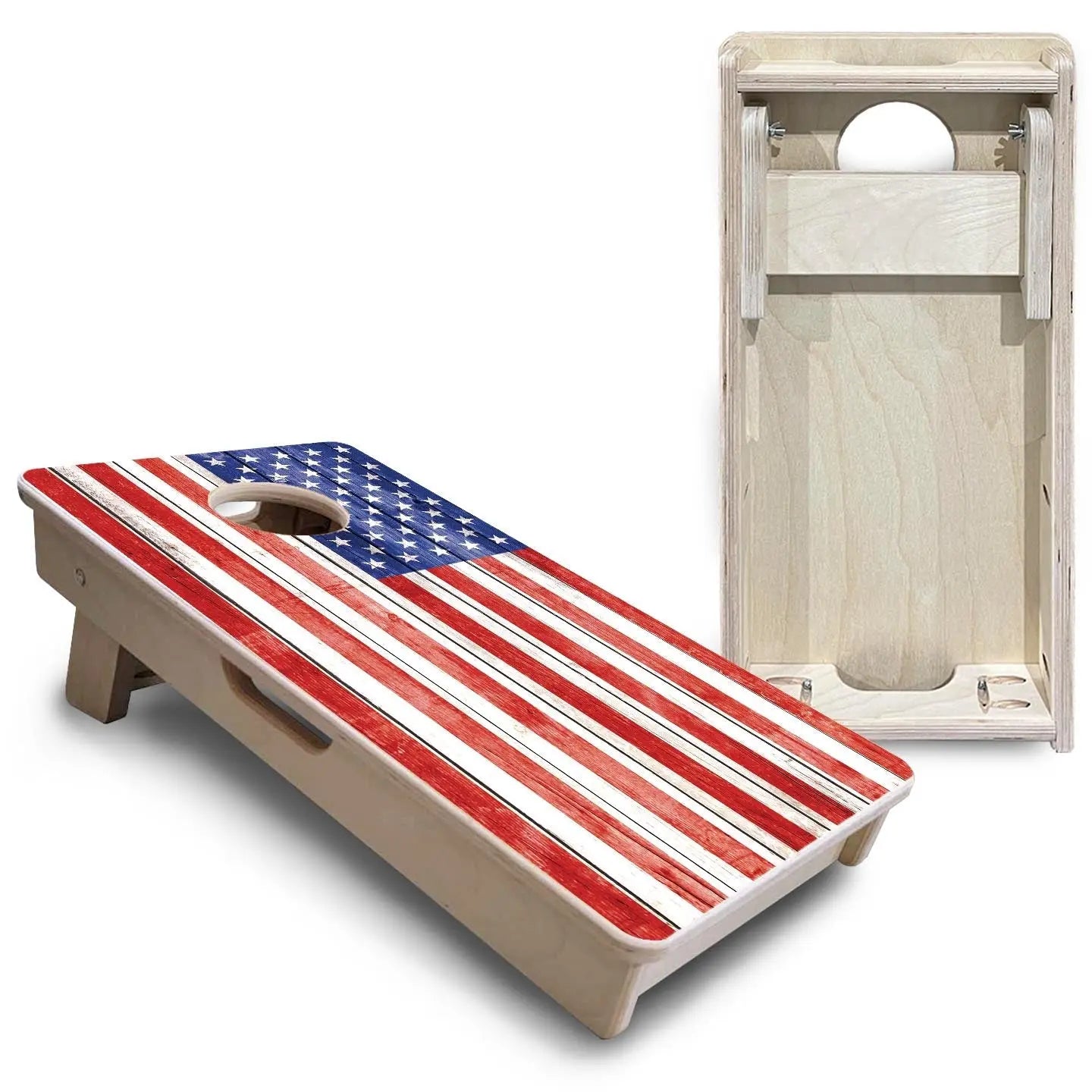 Whitewash Flag - Mini or Vacation Size Cornhole Boards Cornhole Solutions