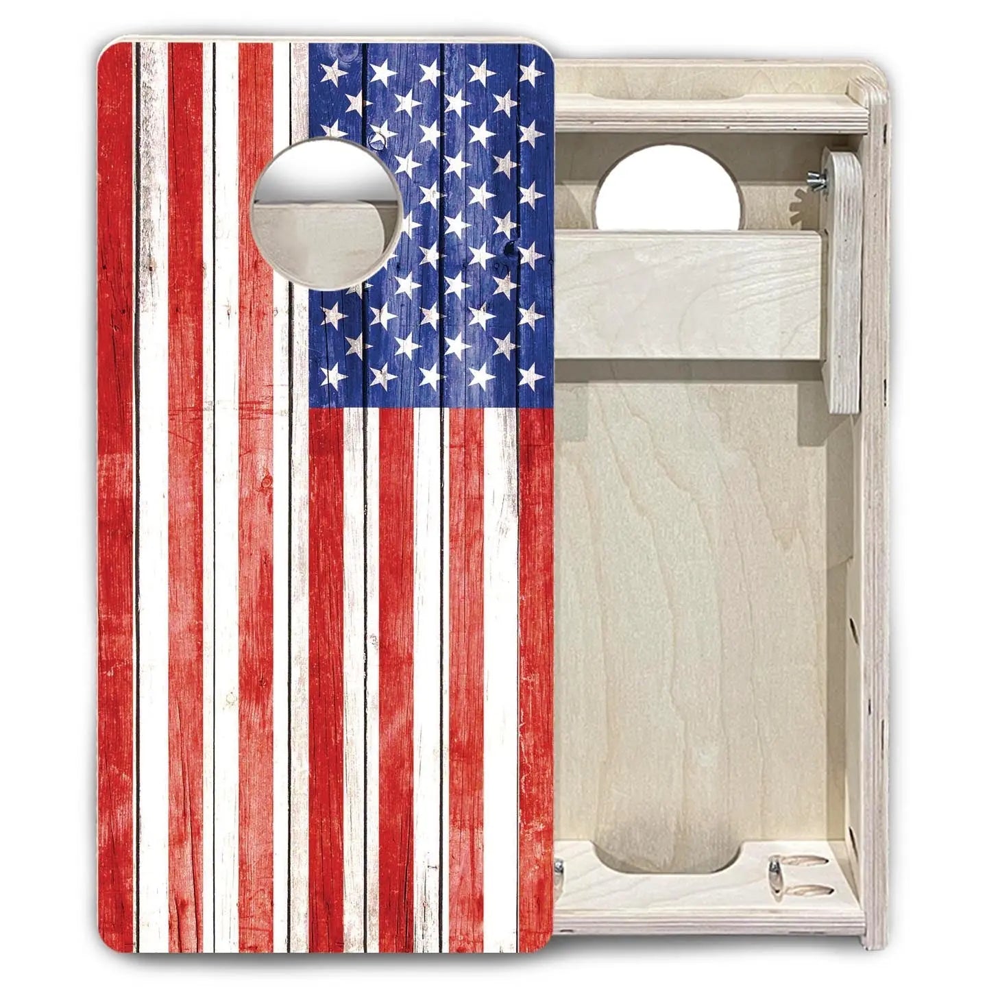 Whitewash Flag - Mini or Vacation Size Cornhole Boards Cornhole Solutions