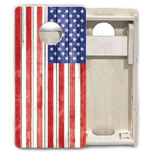 Whitewash Flag - Mini or Vacation Size Cornhole Boards Cornhole Solutions