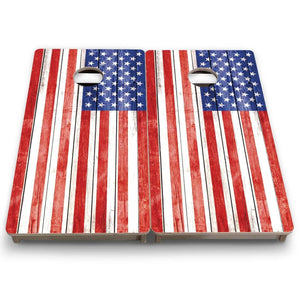 Whitewash Flag - Mini or Vacation Size Cornhole Boards Cornhole Solutions