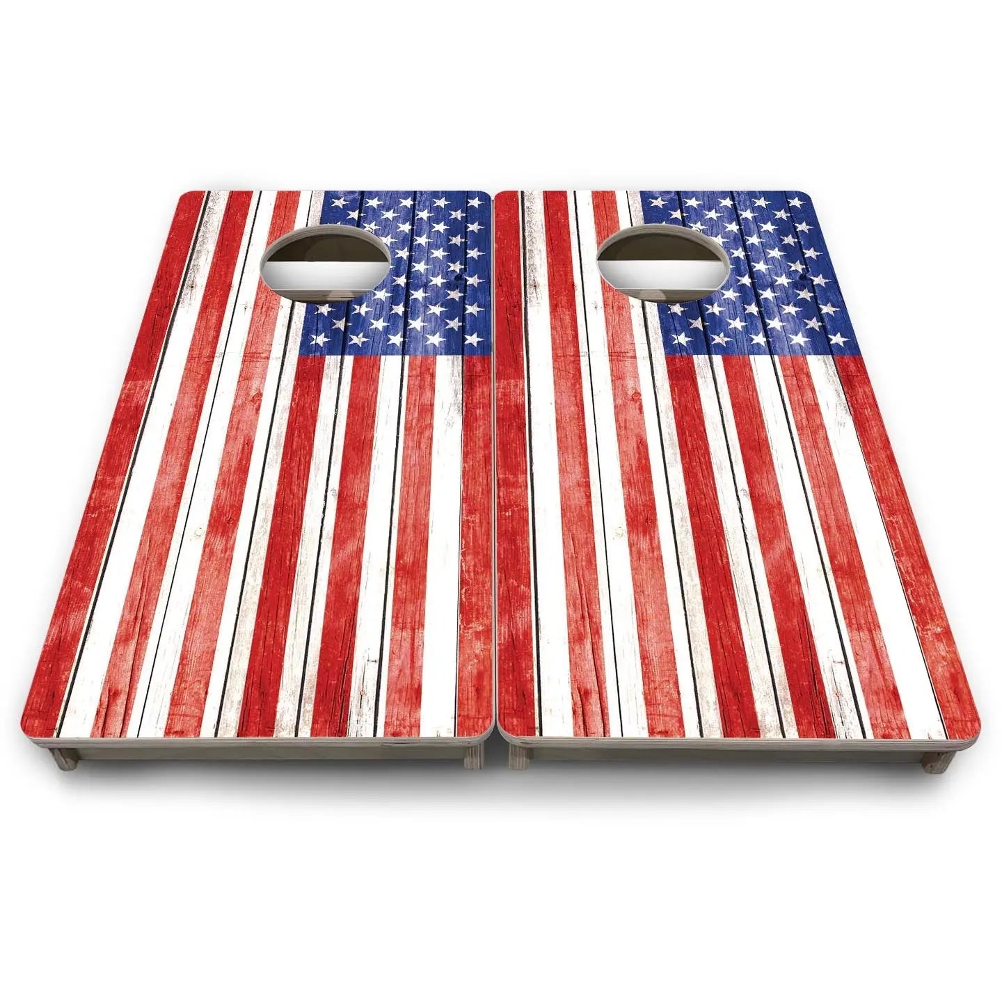 Whitewash Flag - Mini or Vacation Size Cornhole Boards Cornhole Solutions