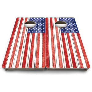 Whitewash Flag - Mini or Vacation Size Cornhole Boards Cornhole Solutions