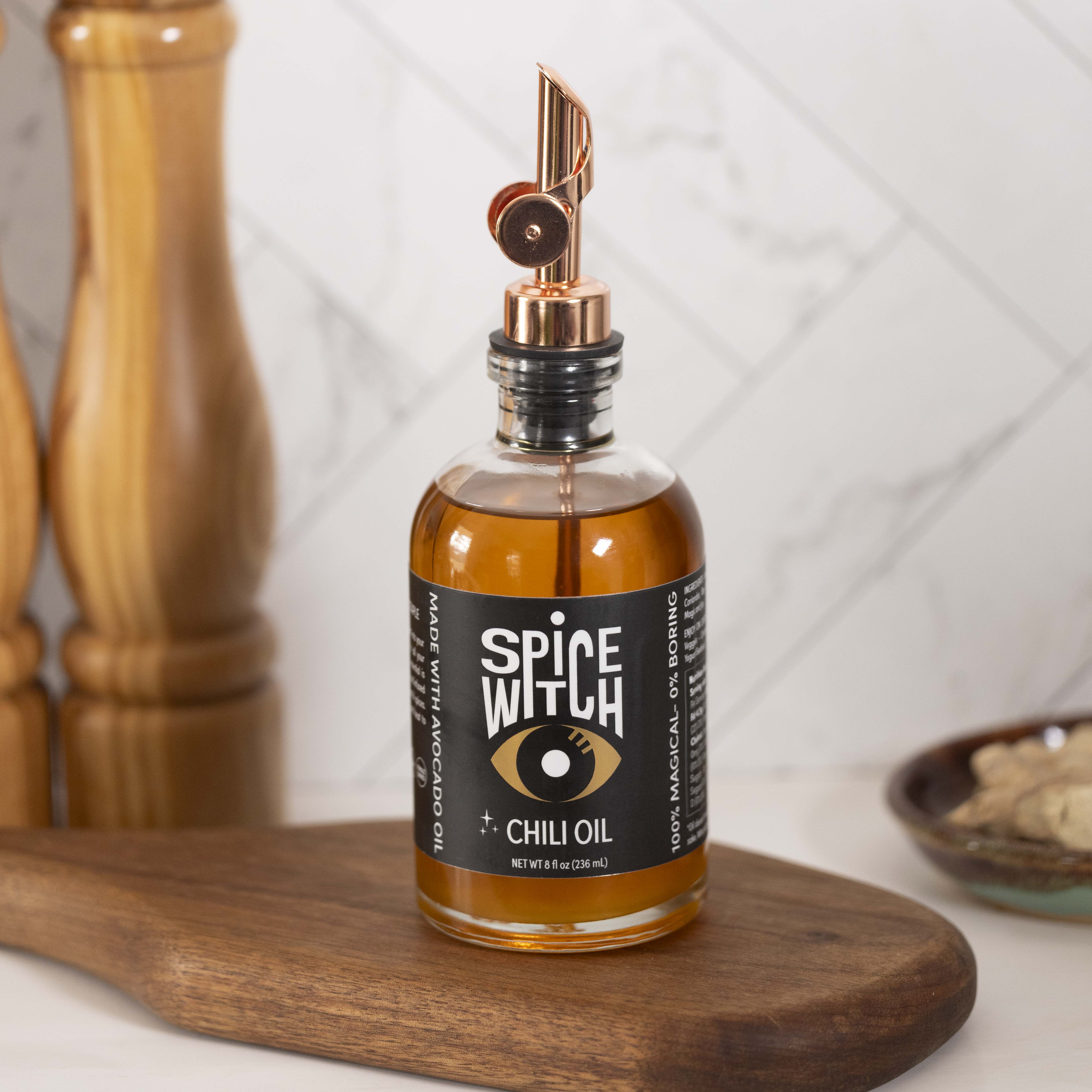 Spice Witch Chili Oil with Gold Spout