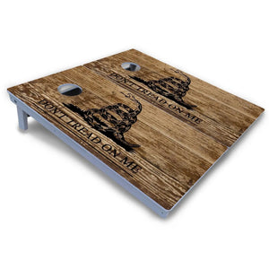 Wood DTOM & Flag Cornhole Boards - All Weather Series Cornhole Solutions