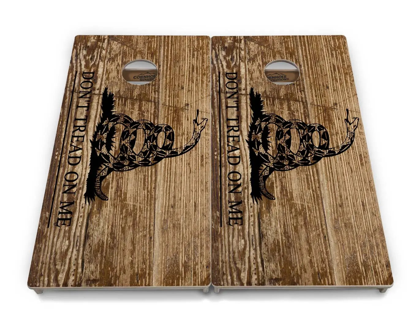 Wood DTOM & Flag Cornhole Boards - Professional Tournament Series Cornhole Solutions