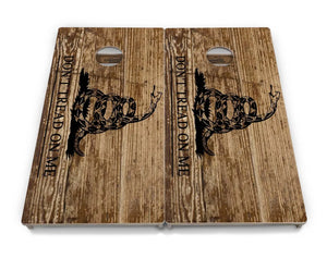 Wood DTOM & Flag Cornhole Boards - Professional Tournament Series Cornhole Solutions