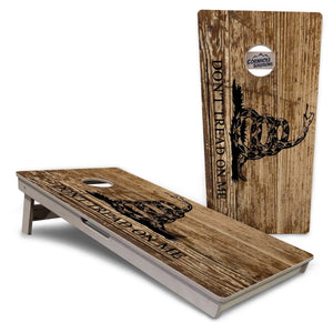 Wood DTOM & Flag Cornhole Boards - Professional Tournament Series Cornhole Solutions