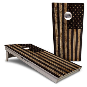 Wood DTOM & Flag Cornhole Boards - Professional Tournament Series Cornhole Solutions