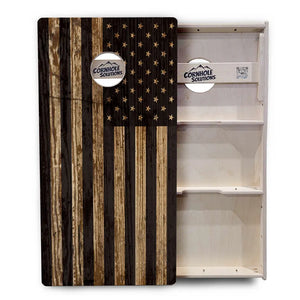 Wood DTOM & Flag Cornhole Boards - Professional Tournament Series Cornhole Solutions