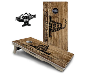 Wood DTOM & Wood Flag Cornhole Boards - Pro Solution Elite Series Cornhole Solutions