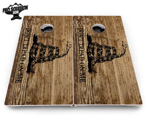Wood DTOM & Wood Flag Cornhole Boards - Pro Solution Elite Series Cornhole Solutions