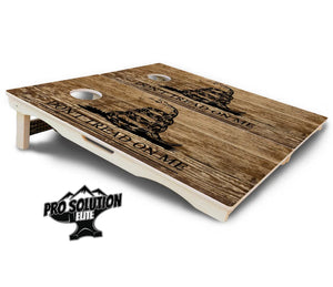 Wood DTOM & Wood Flag Cornhole Boards - Pro Solution Elite Series Cornhole Solutions