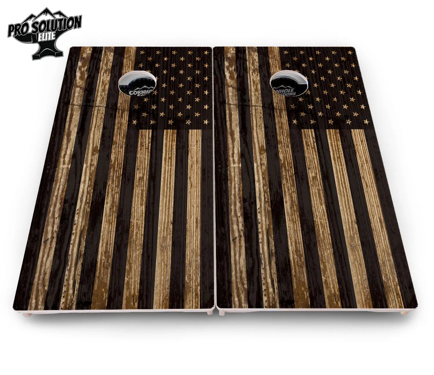 Wood DTOM & Wood Flag Cornhole Boards - Pro Solution Elite Series Cornhole Solutions