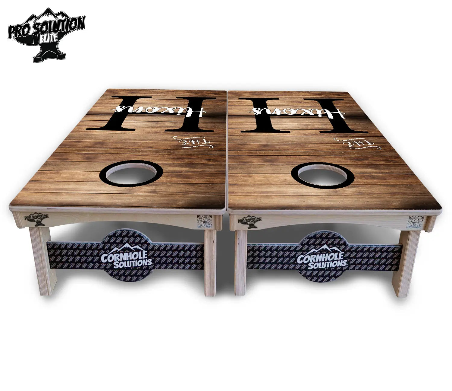 Wood Slat Name Cornhole Boards - Pro Solution Elite Series Cornhole Solutions