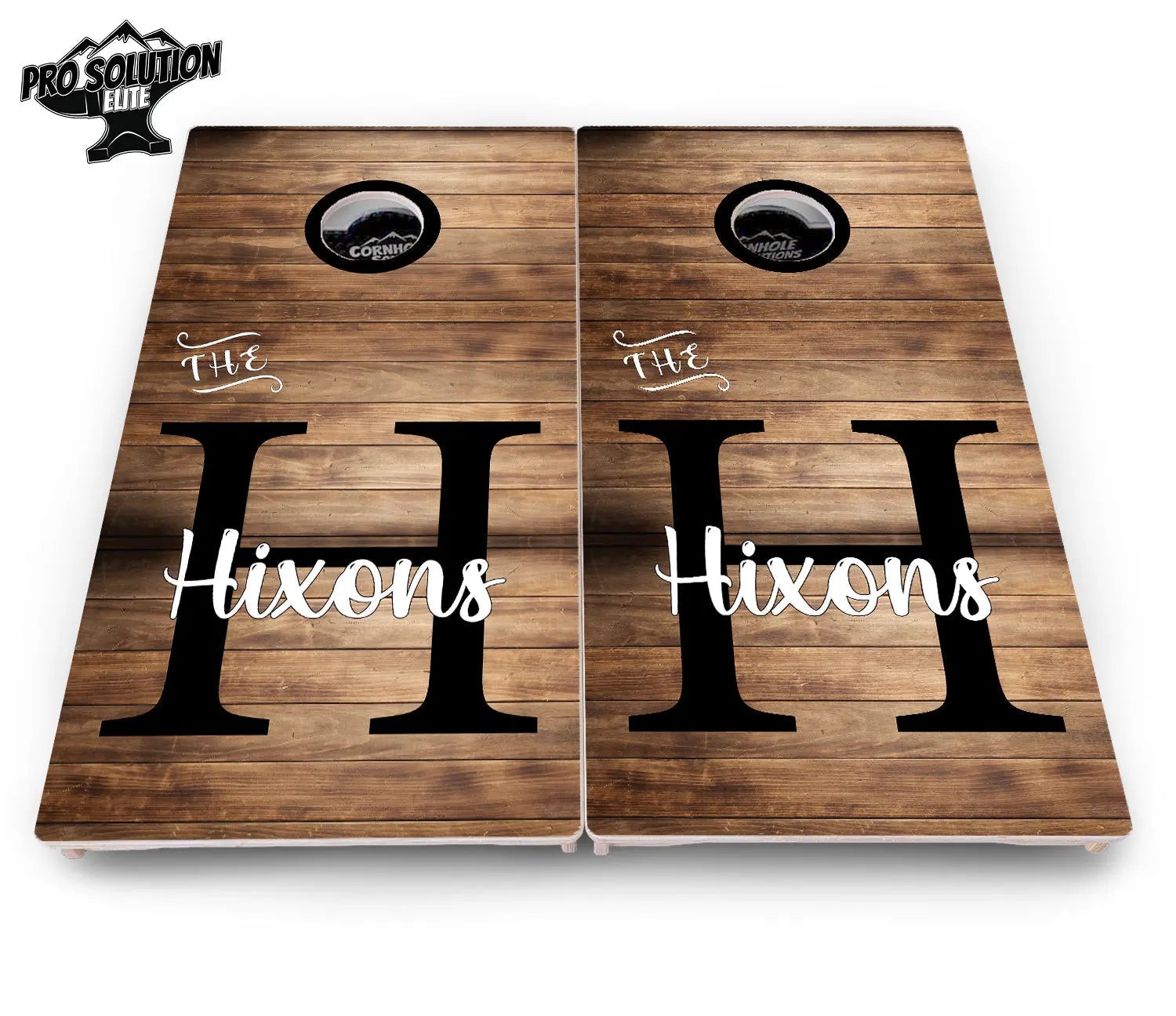 Wood Slat Name Cornhole Boards - Pro Solution Elite Series Cornhole Solutions