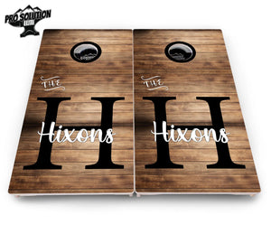 Wood Slat Name Cornhole Boards - Pro Solution Elite Series Cornhole Solutions