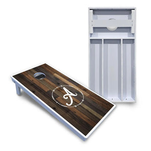 Wood Wreath Letter Cornhole Boards - All Weather Series Cornhole Solutions
