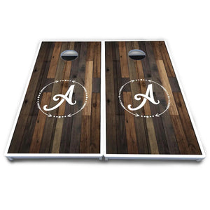 Wood Wreath Letter Cornhole Boards - All Weather Series Cornhole Solutions
