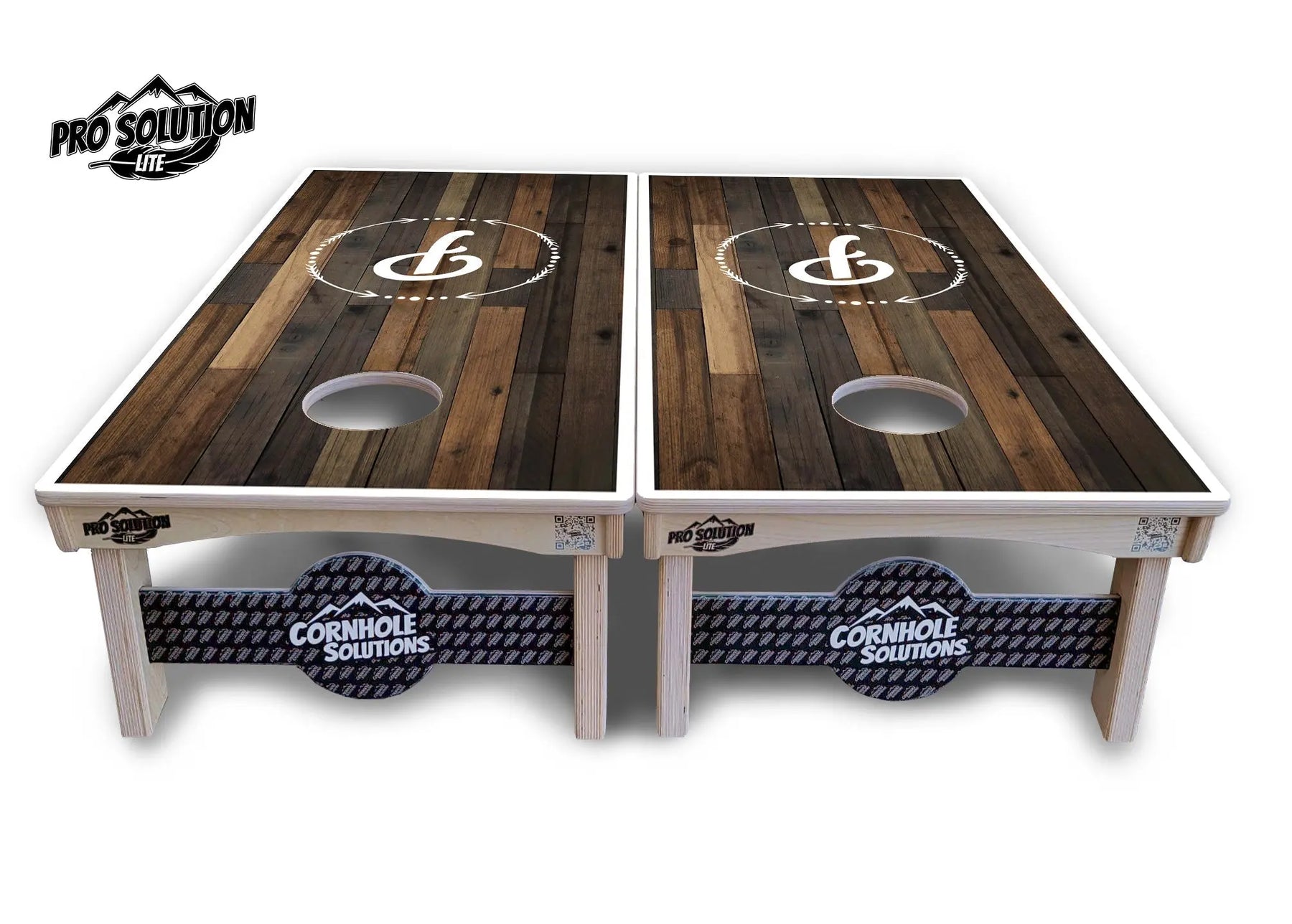 Wood Wreath Letter Cornhole Boards - Pro Solution Lite Series Cornhole Solutions