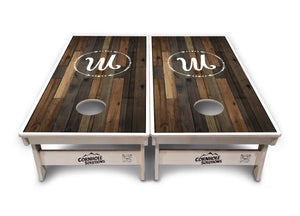 Wood Wreath Letter Cornhole Boards - Professional Tournament Series Cornhole Solutions
