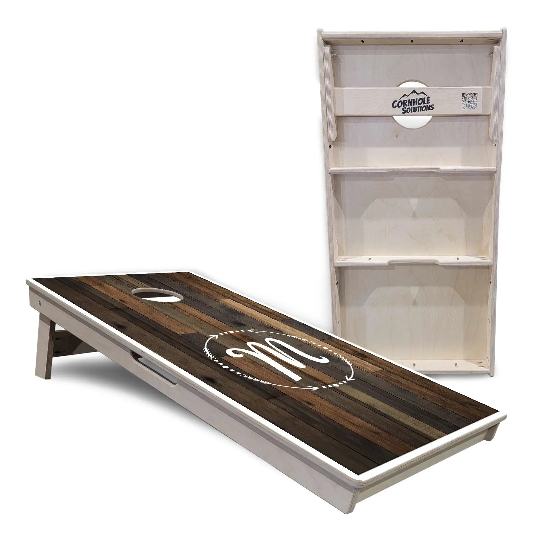 Wood Wreath Letter Cornhole Boards - Professional Tournament Series Cornhole Solutions