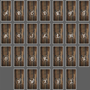 Wood Wreath Letter Cornhole Boards - Professional Tournament Series Cornhole Solutions