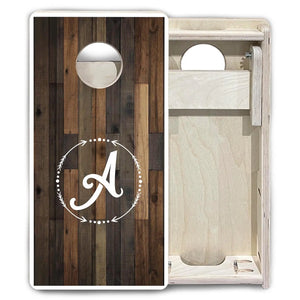 Wood Wreath Letter - Mini or Vacation Size Cornhole Boards Cornhole Solutions