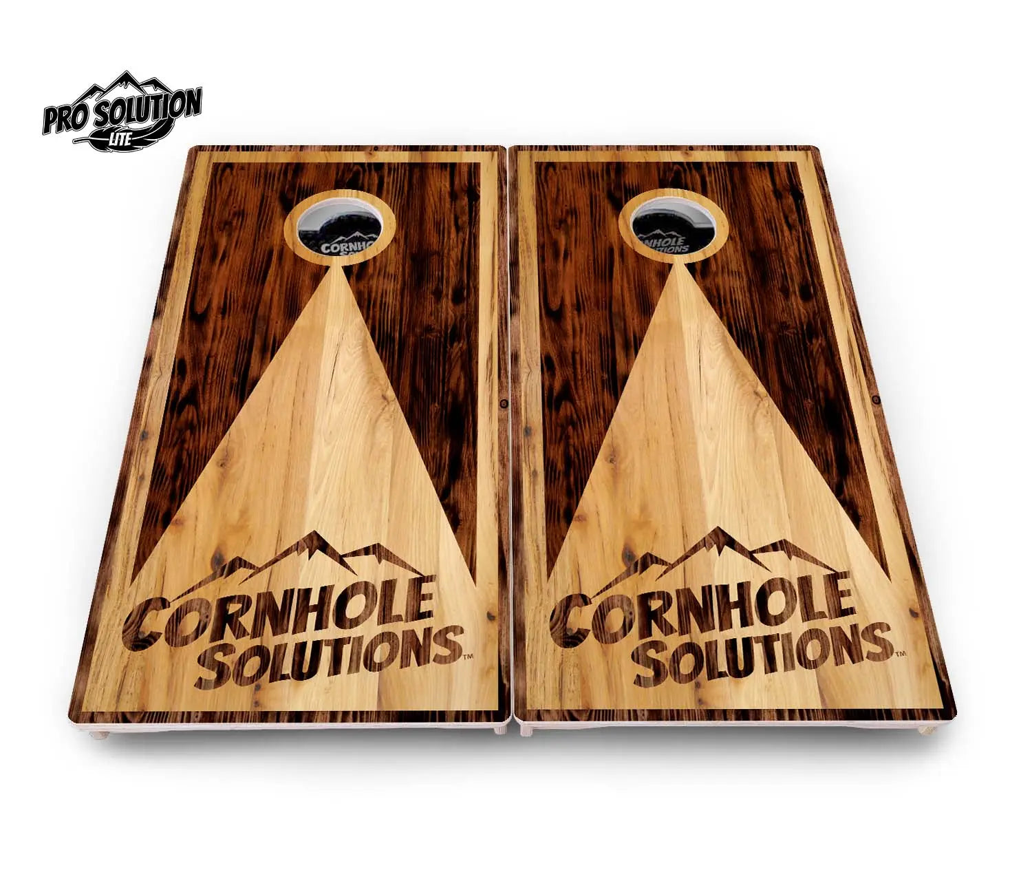 Wooden Triangle Cornhole Boards - Pro Solution Lite Series Cornhole Solutions