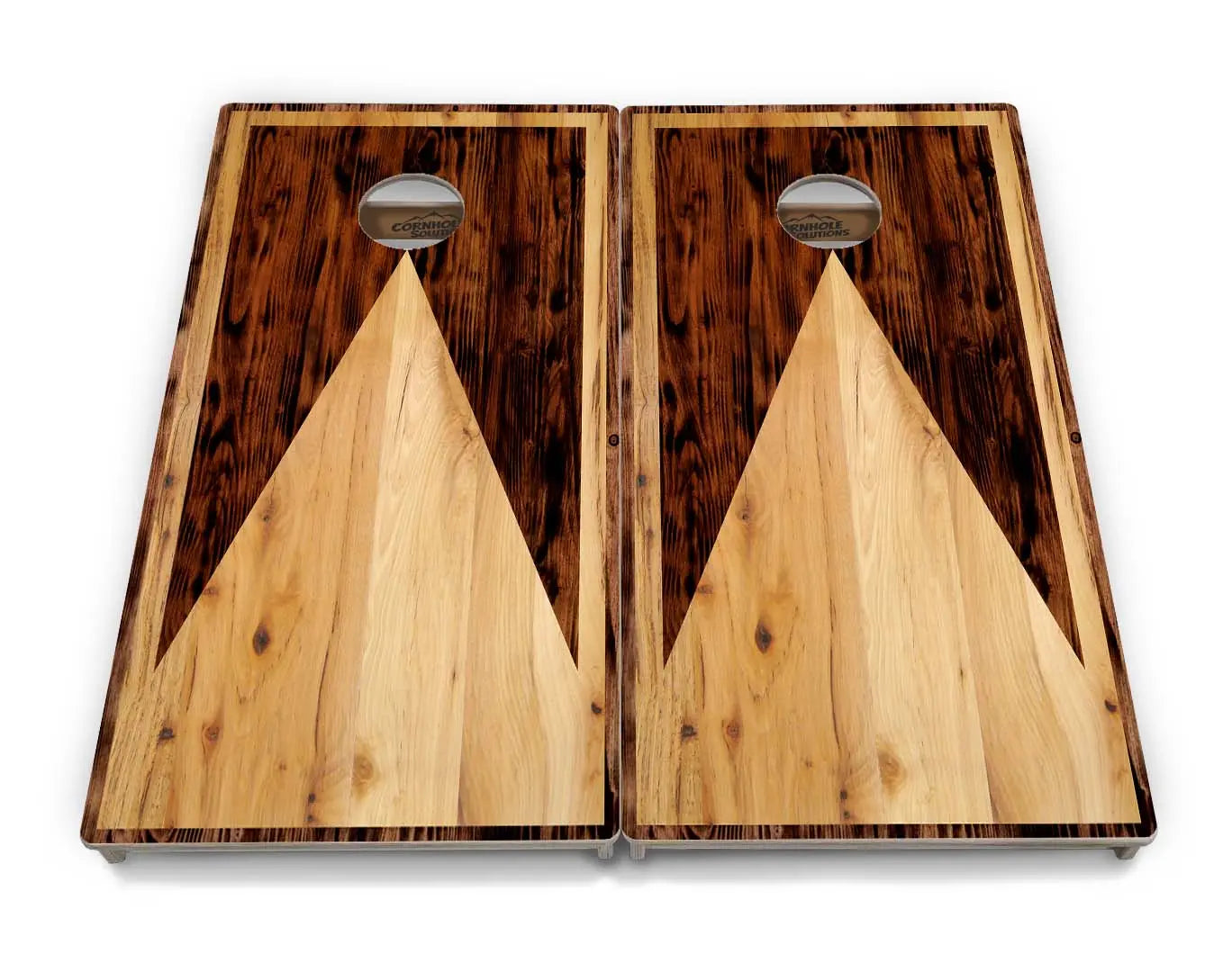 Wooden Triangle Cornhole Boards - Professional Tournament Series