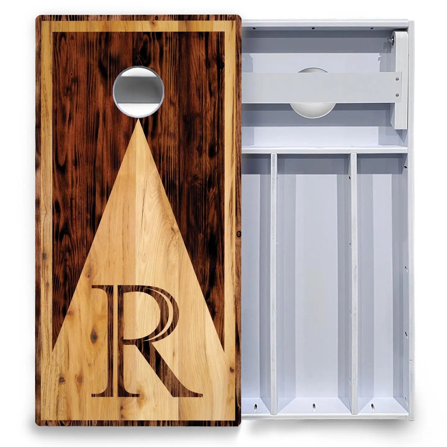 Wooden Triangle Letter Cornhole Boards - All Weather Series Cornhole Solutions