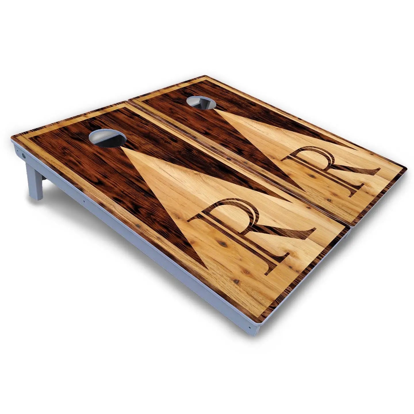 Wooden Triangle Letter Cornhole Boards - All Weather Series Cornhole Solutions