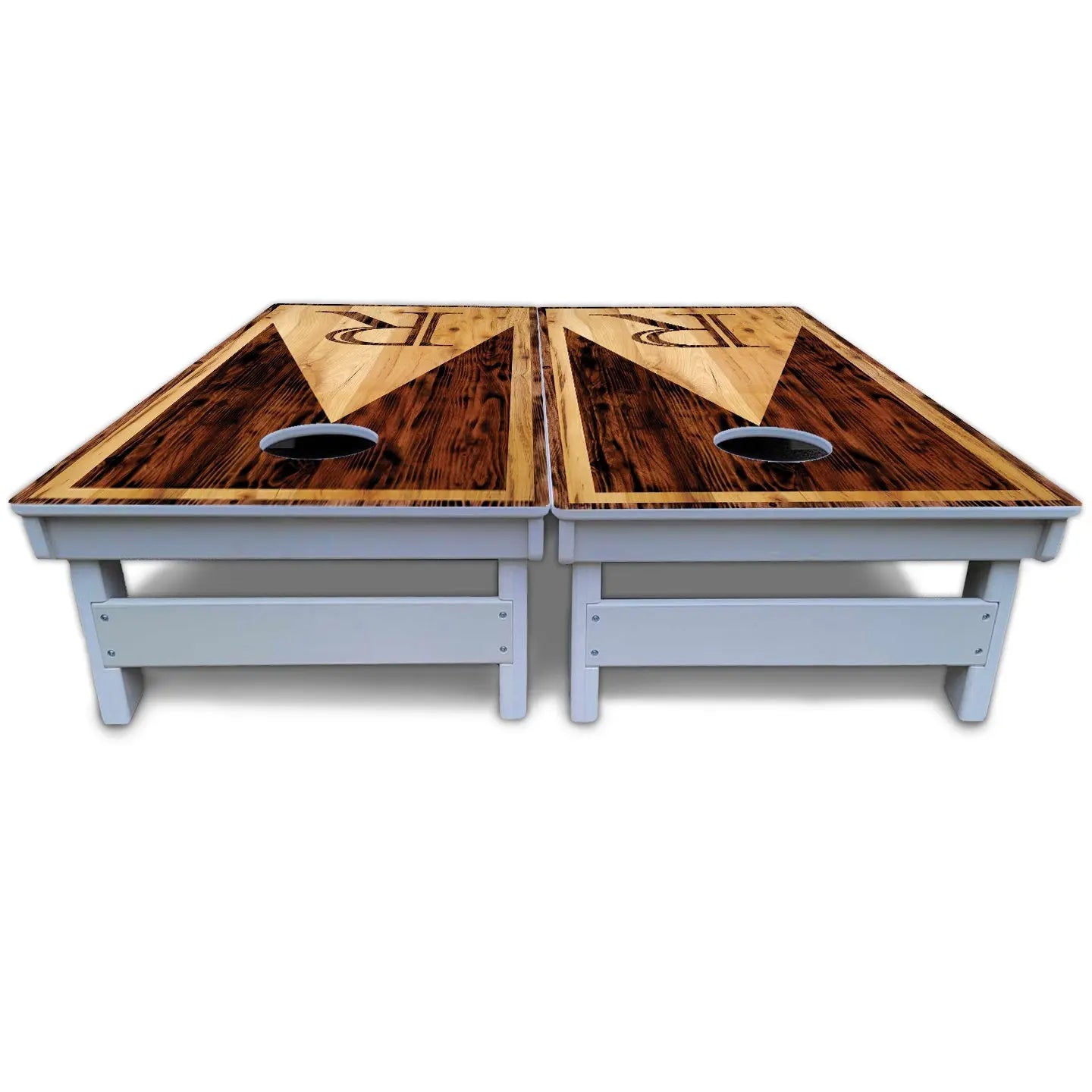Wooden Triangle Letter Cornhole Boards - All Weather Series Cornhole Solutions