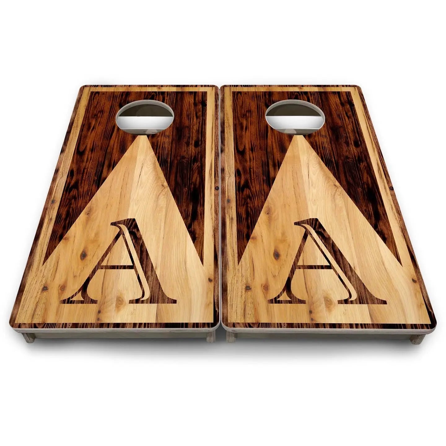 Wooden Triangle Letter - Mini or Vacation Size Cornhole Boards Cornhole Solutions