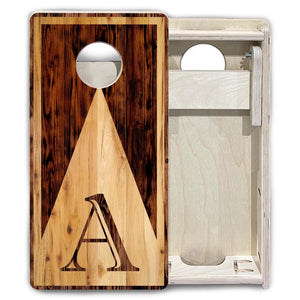 Wooden Triangle Letter - Mini or Vacation Size Cornhole Boards Cornhole Solutions