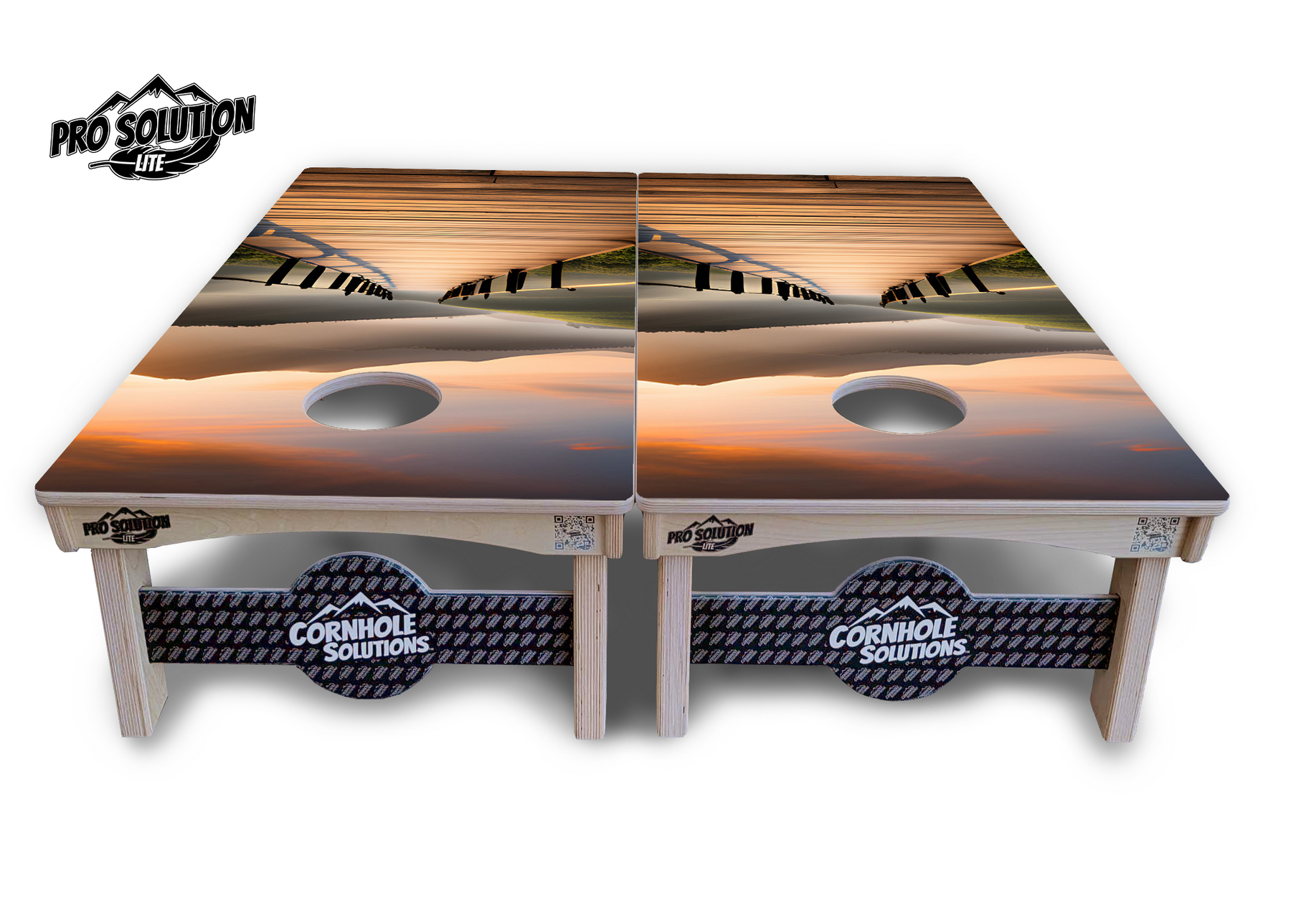 Wooden Bridge Cornhole Boards - Pro Solution Lite Series Cornhole Solutions