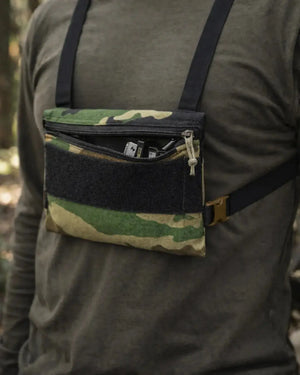 Woodland Minimalist Chest Rig Recycled Firefighter