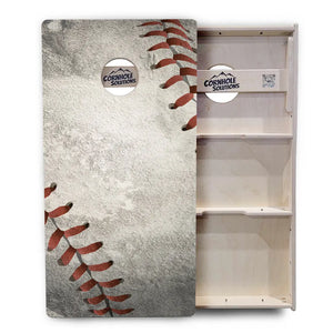 Worn Baseball Cornhole Boards - Professional Tournament Series