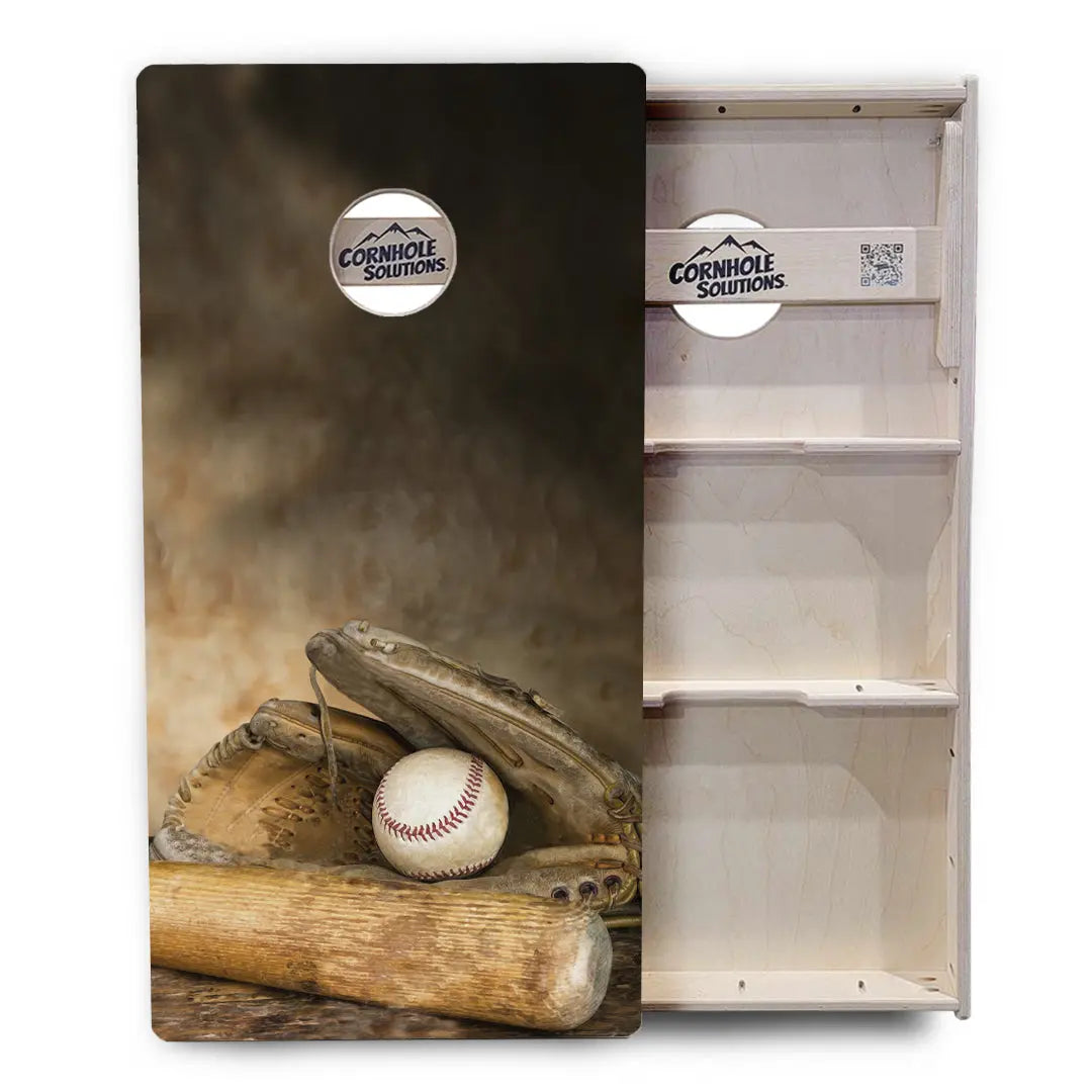 Worn Baseball Cornhole Boards - Professional Tournament Series
