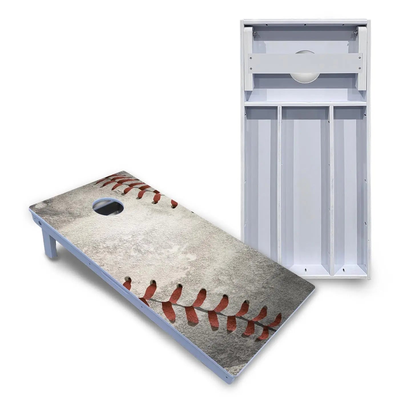 Worn Baseball & Glove Design Cornhole Boards - All Weather Series Cornhole Solutions