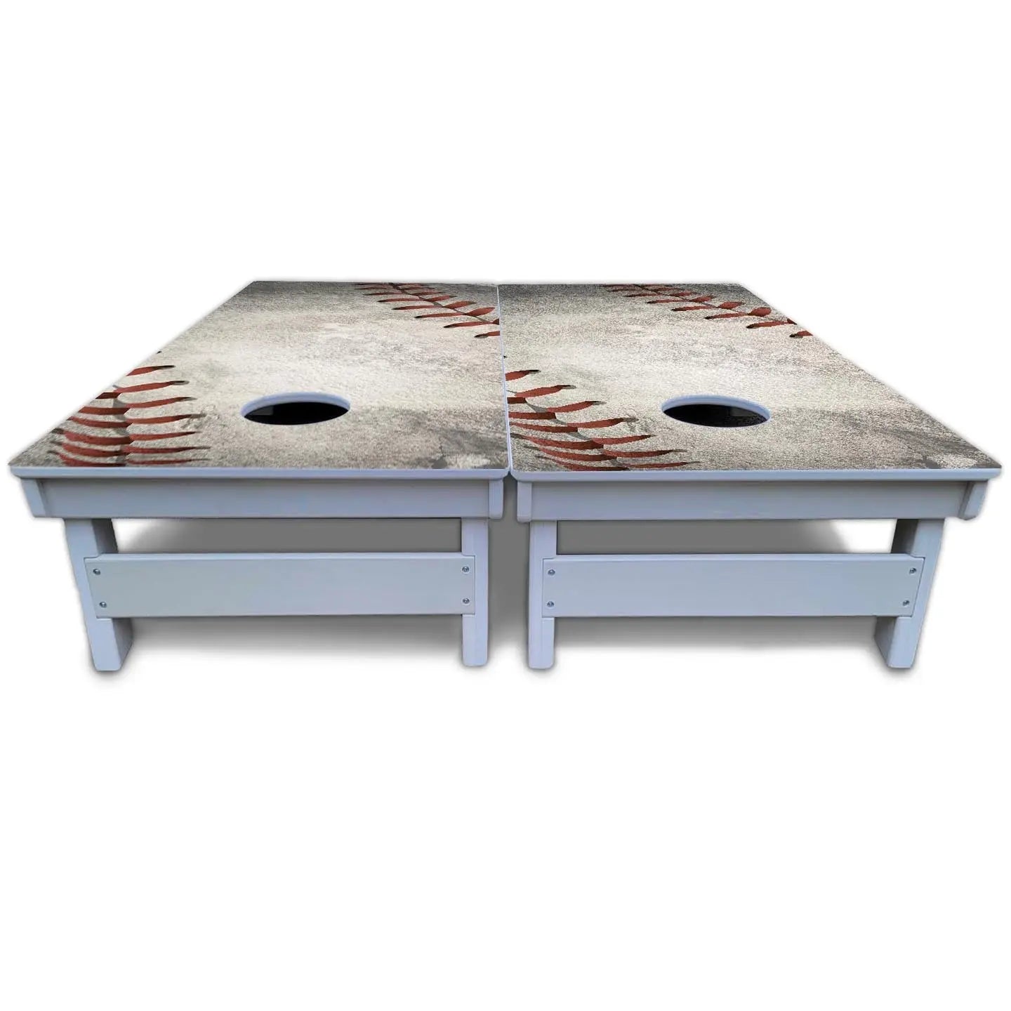 Worn Baseball & Glove Design Cornhole Boards - All Weather Series Cornhole Solutions