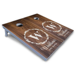 Wreath Cornhole Boards - All Weather Series Cornhole Solutions
